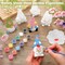 6 Sets Ready to Paint Your Own Ceramic Gnome Statues Spring DIY Unpainted Ceramics Gnome Figurines